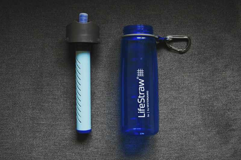 Butelka z filtrem Lifestraw Go po rozłożeniu