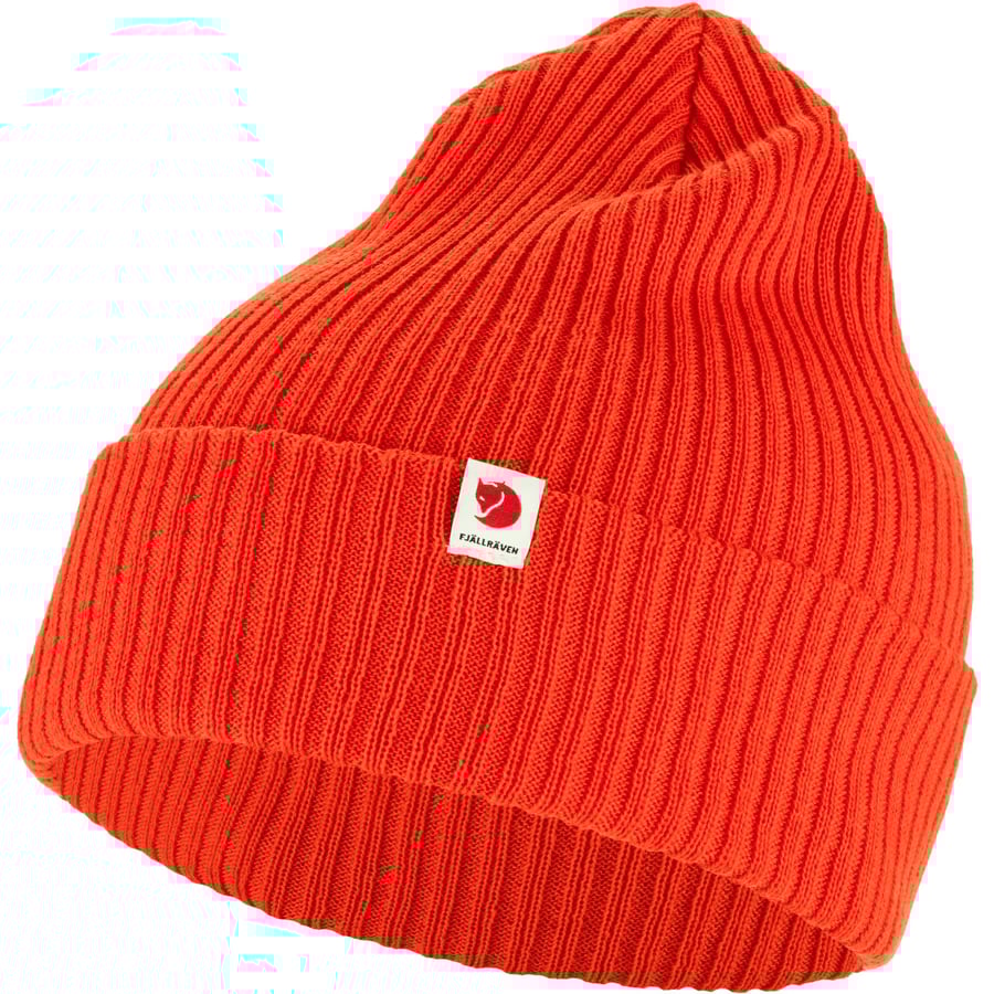 FJALLRAVEN Czapka Fjallraven Rib Hat flame orange