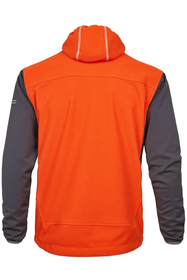 MILO Kurtka polarowa męska DEVE brick/red/dark grey