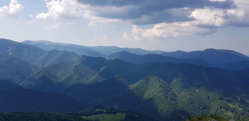 Wielka Fatra - widok na wzniesienia